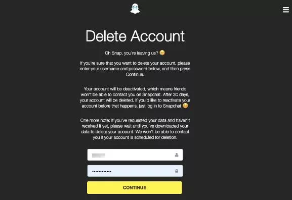 How to Delete a Snapchat Account