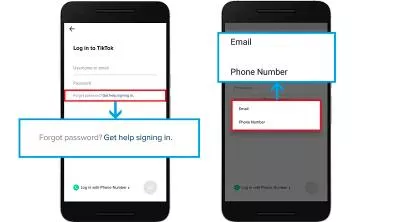 Resetting the Forgotten TikTok Password in Case Mapped Email and Password have been Forgotten